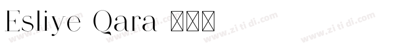 Esliye Qara字体转换